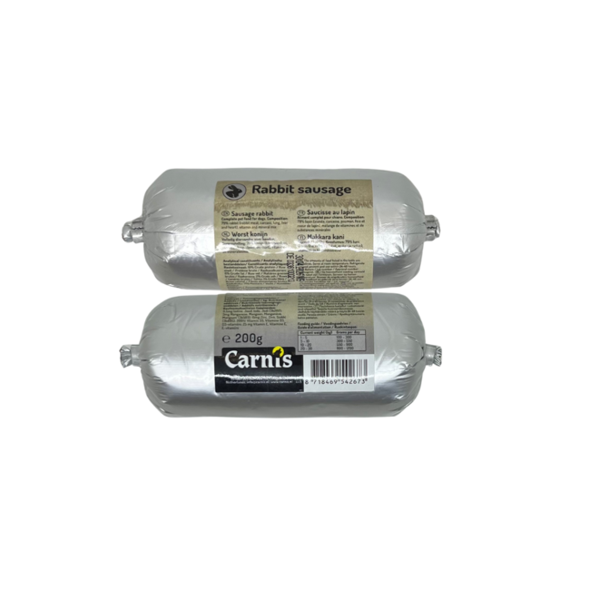 Carnis Gestoomde Vleesworst Konijn