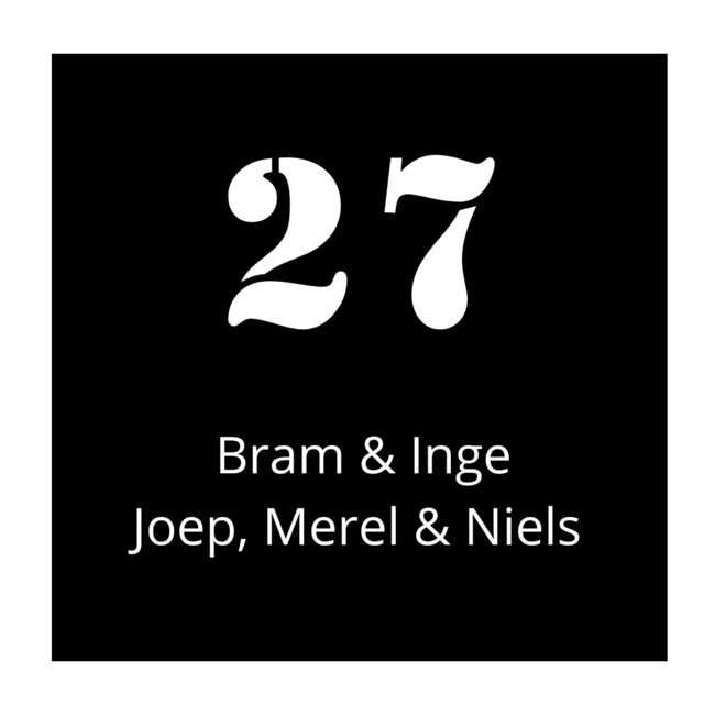 Naambordje vierkant - ontwerp 1