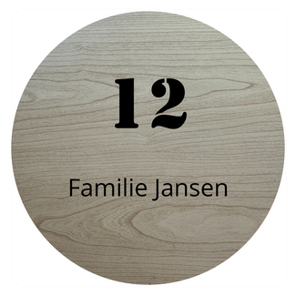 Smulders Paws & Prints Naambordje rond - ontwerp 1