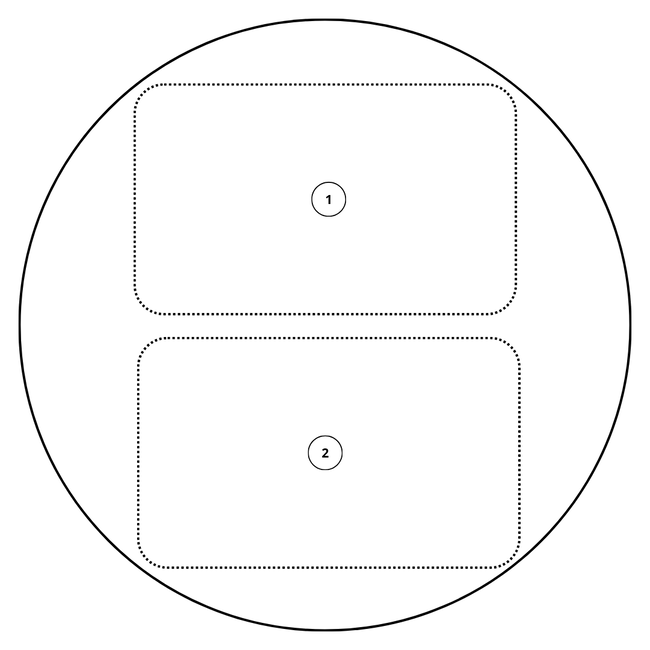 Naambordje rond - ontwerp 1