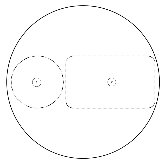 Naambordje rond - ontwerp 2