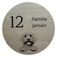 Naambordje rond - ontwerp 3