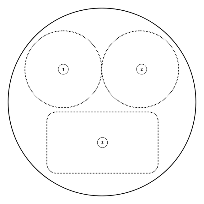 Naambordje rond - ontwerp 3