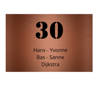 Paws & Prints Naambord rechthoek - ontwerp 1