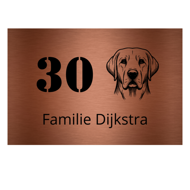 Naambord rechthoek - ontwerp 2