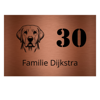 Smulders Paws & Prints Naambord rechthoek - ontwerp 2