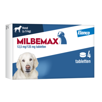 Milbemax Milbemax Hond 5-75 KG (4 tabletten)