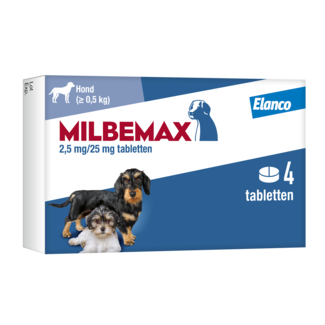 Milbemax Milbemax Hond tot 5 KG (4 tabletten)