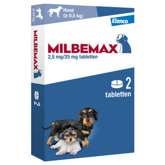 Milbemax Milbemax Kleine hond en Pup (2 tabletten)