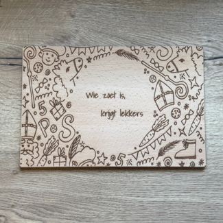 Smulders Paws & Prints Snoepplank  Sinterklaas