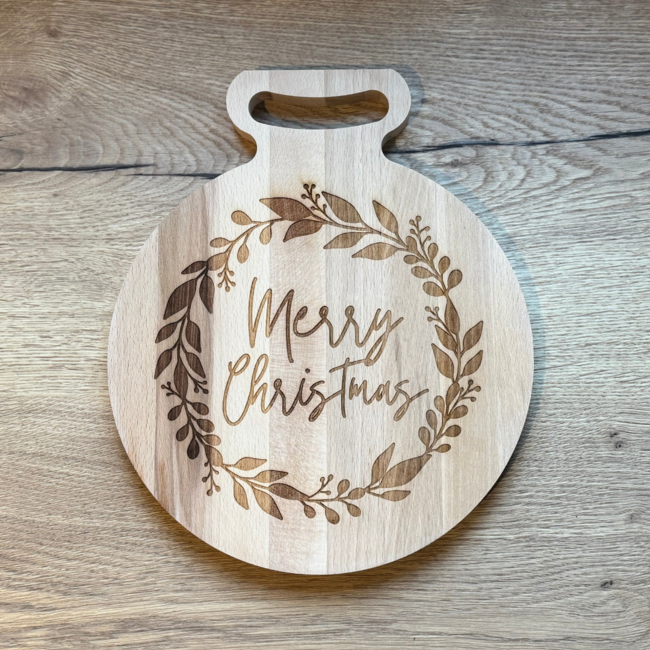 Borrelplank Merry Christmas