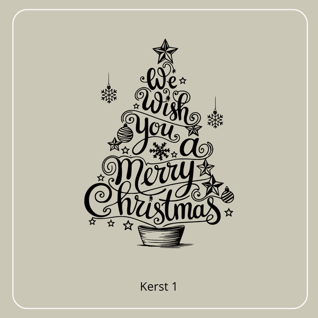 Borrelplank Merry Christmas