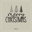 Borrelplank Merry Christmas