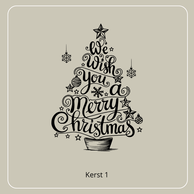 Borrelplank We woof you a Merry Christmas