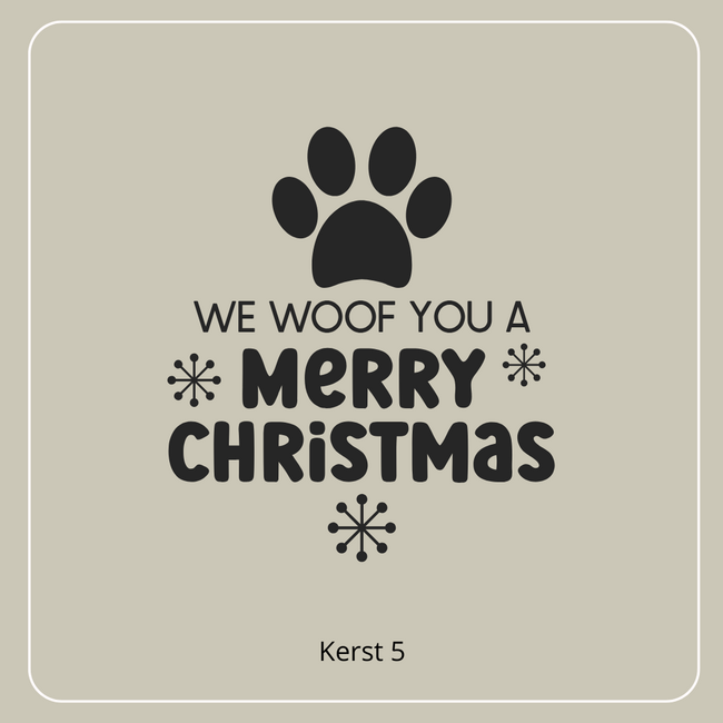 Borrelplank We woof you a Merry Christmas