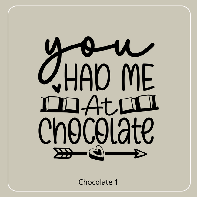 Borrelplank You had me at Chocolate