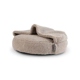 Lex&Max Lex & Max Dachshund Hoodie Rond Slaapzak Sand