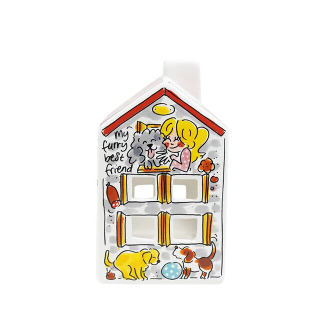 Blond Lichthuisje My Home 8X8X14CM