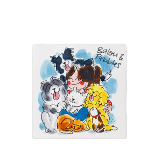 Blond Blond Tegel Hond 13X13cm