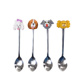 Blond Blond Theelepel Set Hond 4ST