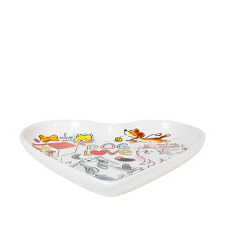 Blond Blond Bord Hart Dog Love 22cm