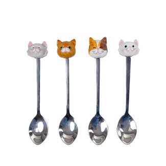 Blond Blond Theelepel Set Kat 4st