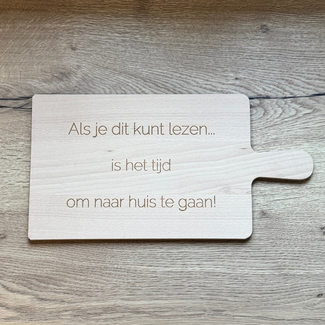 Smulders Paws & Prints Borrelplank Als je dit kunt lezen