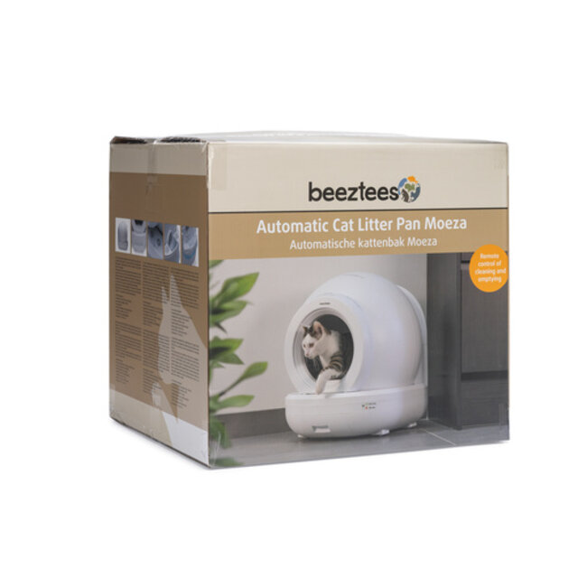 BZ Automatische Kattenbak Moeza Wit