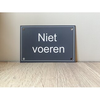 Smulders Paws & Prints Bordje Niet voeren (zonder pictogram)