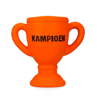 Oranje Latex Hondenspeeltjes WK Beker