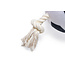 BZ Pluche voetbal Touw ZWT/WIT 36