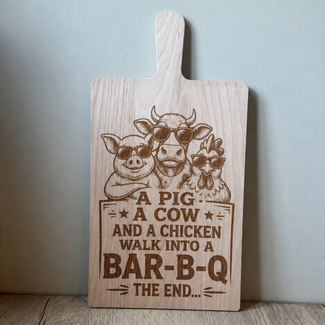 Smulders Paws & Prints BBQ Plank Cow, Pig, Chicken