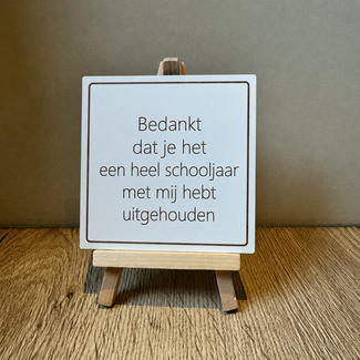 Smulders Paws & Prints Tegeltje Bedankt Schooljaar