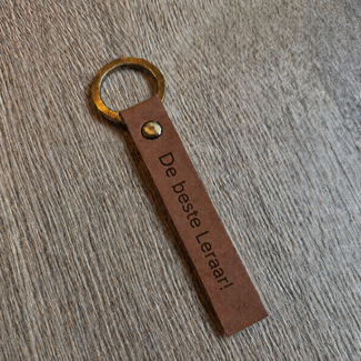 Smulders Paws & Prints Sleutelhanger Leer 'De beste Leraar'