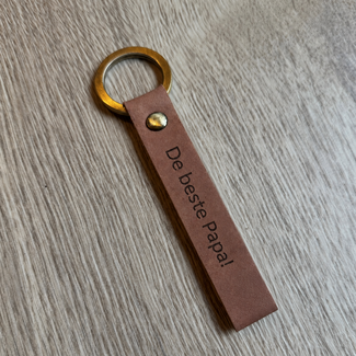 Smulders Paws & Prints Sleutelhanger Leer 'De beste Papa'