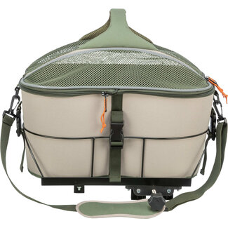 Trixie Fietsmand achterop Olijfgroen / beige