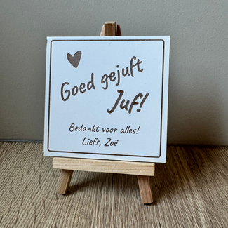 Smulders Paws & Prints Tegeltje Goed Gejuft