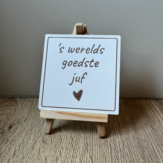 Smulders Paws & Prints Tegeltje Goedste Juf