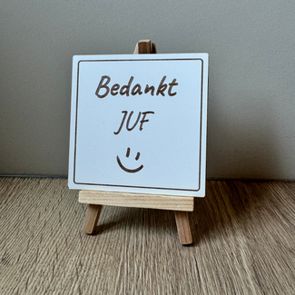 Smulders Paws & Prints Tegeltje Bedankt Juf/Meester