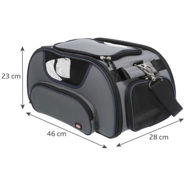 Vliegtuigtas Wings Grijs|Blauw 46x28x23 cm