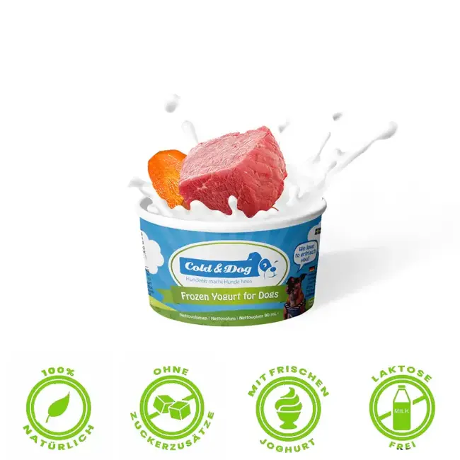 Cold&Dog Frozen Yoghurt Rund & Wortel