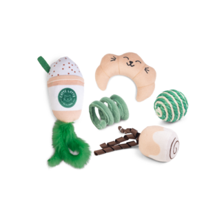Beeztees BZ Pluche Kattenspeeltje Koffie multi