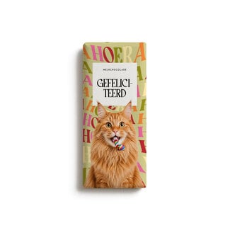 Pop Paws Chocoladereep Pop Paws Gefeliciteerd (Kat)