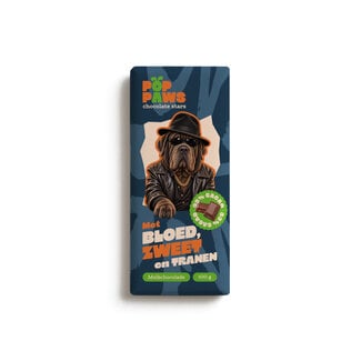 Pop Paws Chocoladereep Pop Paws Met Bloed, Zweet en Tranen