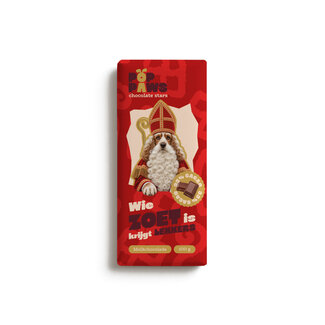 Pop Paws Chocoladereep Pop Paws - Wie Zoet is krijgt Lekkers