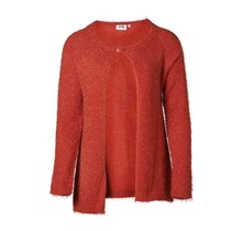 Dames vest mohair brique