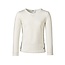 Remo Fashion Meisjes shirt basic offwhite lange mouw  met marine accenten