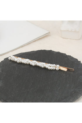 Haarspeld / haarschuif met kleine pareltjes
