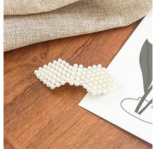 Haarknip met pareltjes ruitvorm