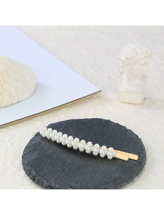 Haarspeld / haarschuif met bloemvormige parels